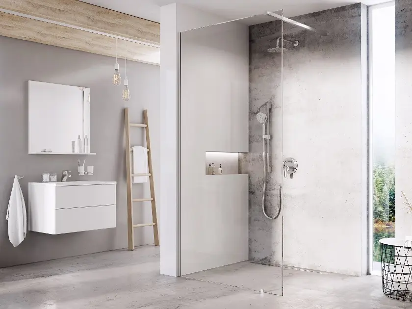 Ravak - Walk-In - Zuhanykabin és szerelvény - GW9W40C0SZ1