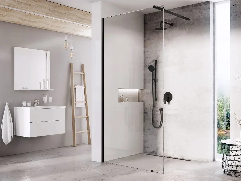 Ravak - Walk-In - Zuhanykabin és szerelvény - GW9W7030SZ1